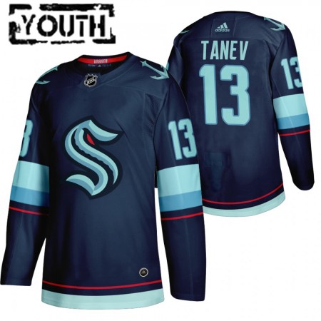 Kinder Eishockey Seattle Kraken Trikot Brandon Tanev 13 2021-22 Navy Authentic